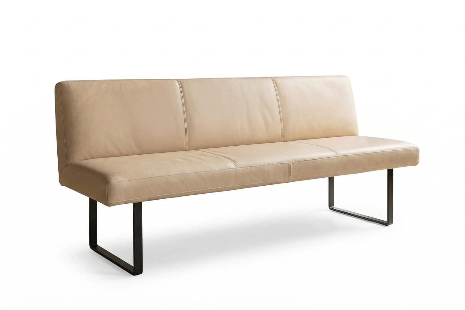 KAWOLA ESSZIMMERBANK ELEEN Beige Leder