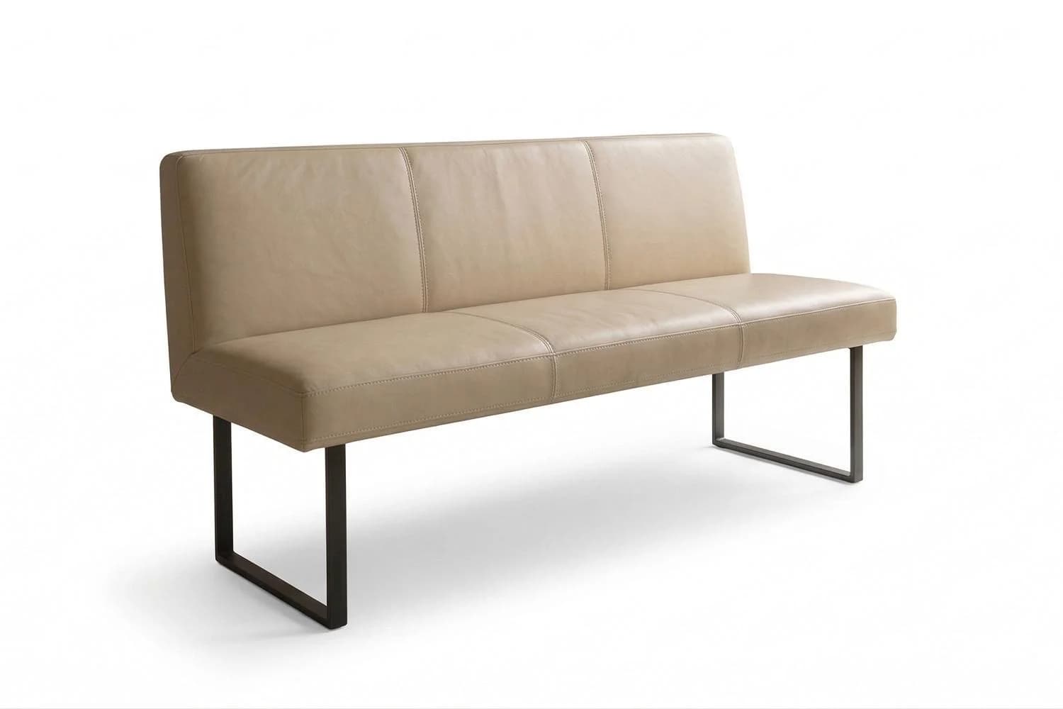 KAWOLA ESSZIMMERBANK ELEEN Beige Leder