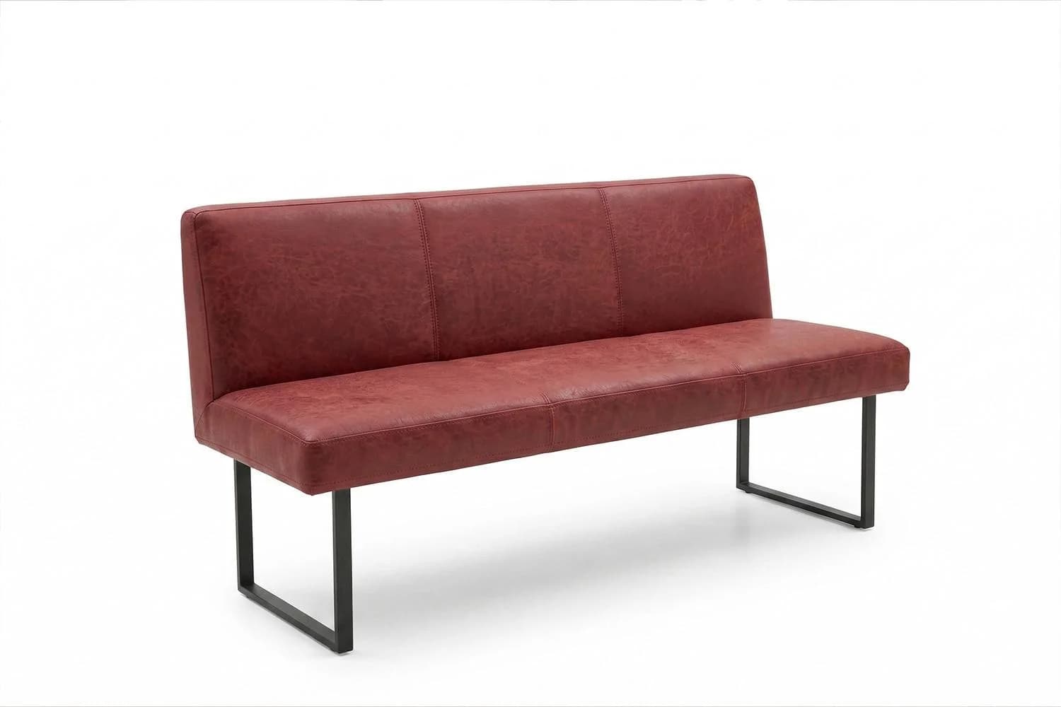 KAWOLA ESSZIMMERBANK ELEEN Rot Leder