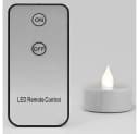 MONZANA LED-Teelichter, Flackereffekt, Fernbedienung, 10x Teelichter, 3,7 cm Bild 1