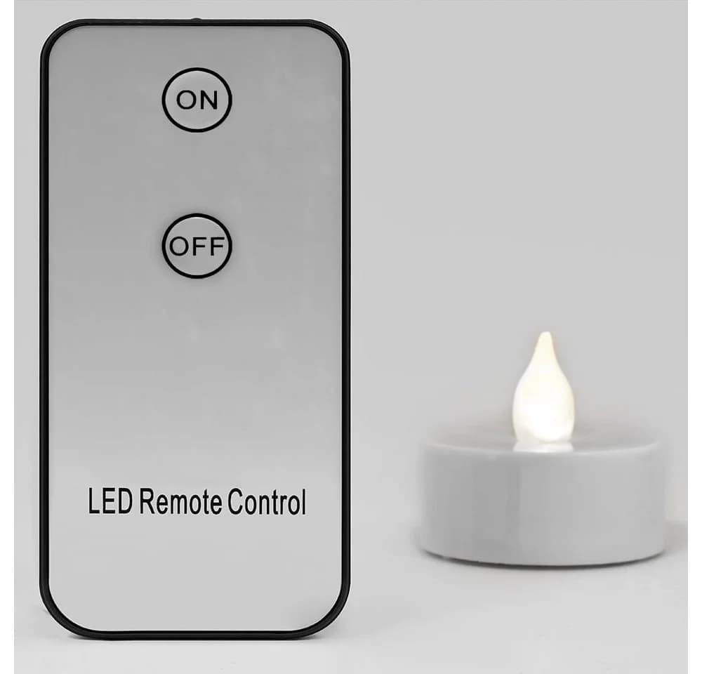 MONZANA LED-Teelichter, Flackereffekt, Fernbedienung, 10x Teelichter, 3,7 cm