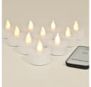 MONZANA LED-Teelichter, Flackereffekt, Fernbedienung, 10x Teelichter, 3,7 cm Bild 5
