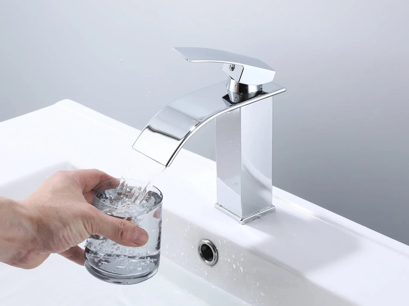 Homeline Badarmatur Waschtischarmatur Wasserhahn Bad Badarmatur Armatur Schwarz Chrom