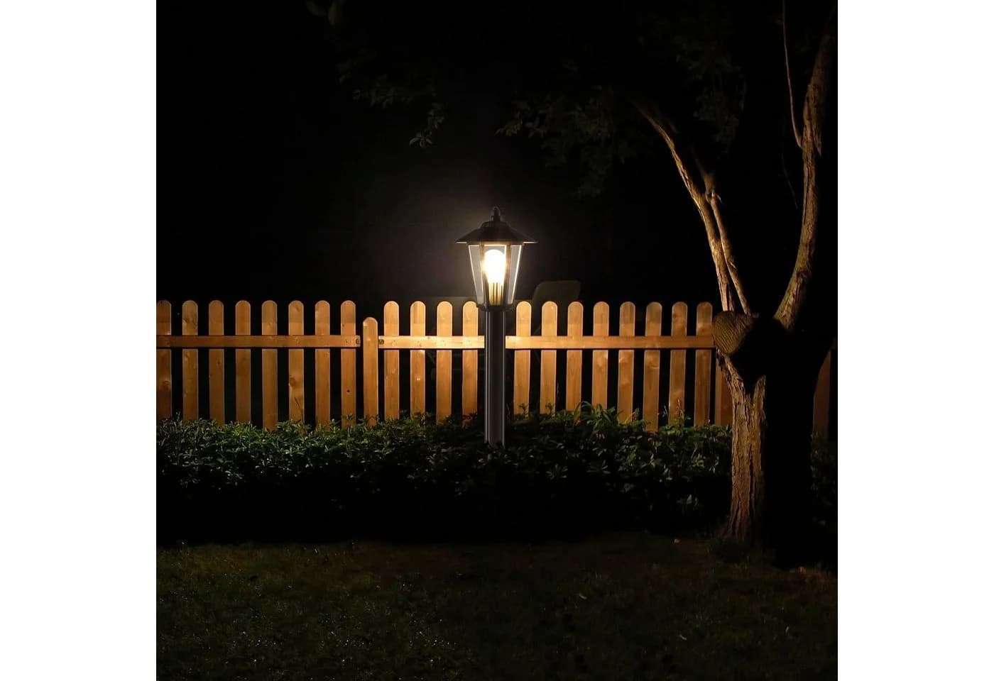 Maxkomfort Außen-Stehlampe 601-800 Silber Edelstahl Glas - Bild 5
