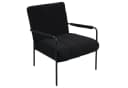 SVITA Loungesessel KYLE Schwarz Teddy-Boucle Metallgestell Bild 2