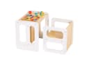 Yorbay Kindertisch 2-tlg. Holz/Grau Multifunktions-Sitzgruppe Bild 2