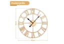 Yorbay Wanduhr XL 40cm Gold Retro mit Römischen Ziffern Bild 3