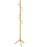 Yorbay Garderobenständer mit 8 Haken Esche-Holz Bild 3