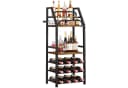 Weinregal aus PB-Platten und Metallrohren im Rustic Stil Bild 2