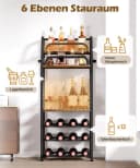 Weinregal aus PB-Platten und Metallrohren im Rustic Stil Bild 3