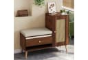 Yorbay Schuhschrank mit Rattan-Optik & Sitzpolster Bild 4