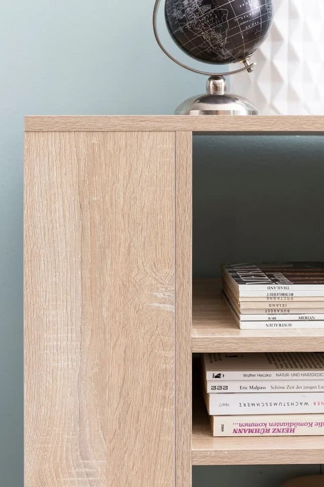 FINEBUY Standregal Weiß mit Rollen Modern - Bild 5