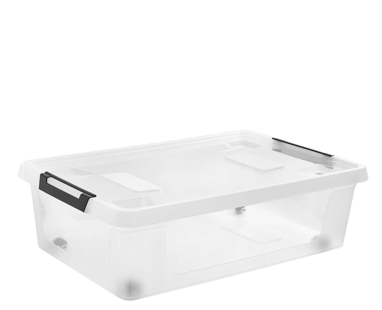 Gardissimo Aufbewahrungsbox 4er Set mit Deckel und Rollen