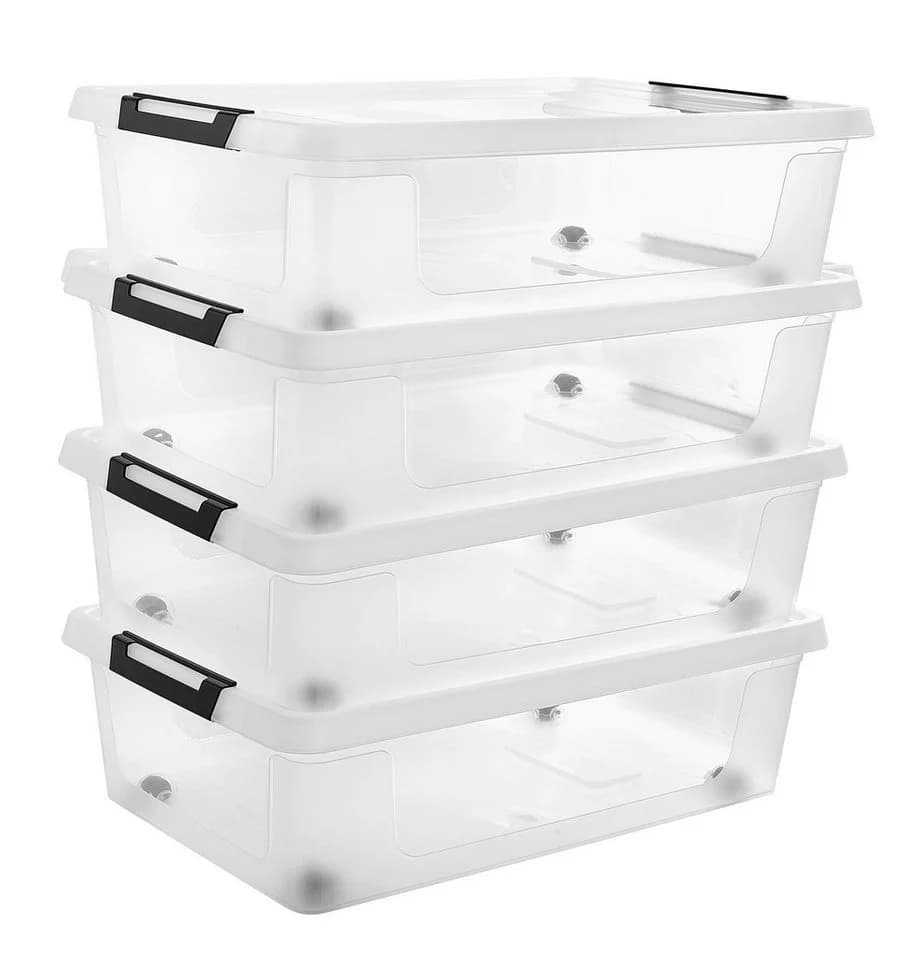 Gardissimo Aufbewahrungsbox 4er Set mit Deckel und Rollen - Bild 2