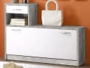 PREISBRECHER Garderoben-Set Selene 3-tlg. Grau/Weiss Bild 1