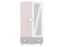 PREISBRECHER Drehtürenschrank Savannah Weiß/Rosa/Grau Modern Bild 4