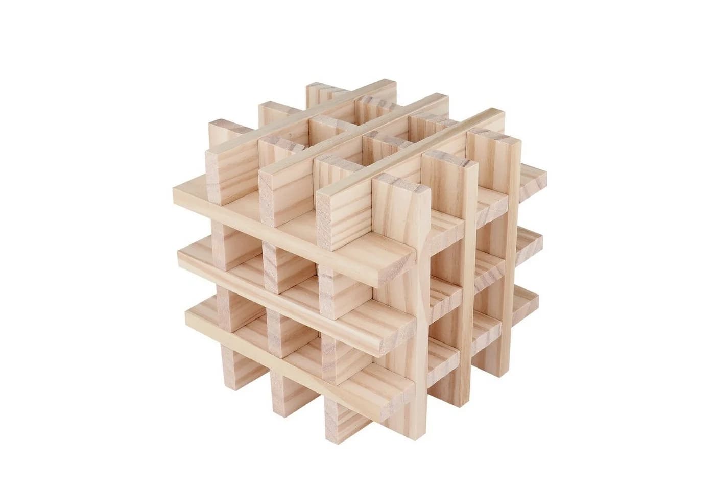 Wellgro Natur Holzbausteine Spielbausteine 350 St Kieferholz - Bild 5
