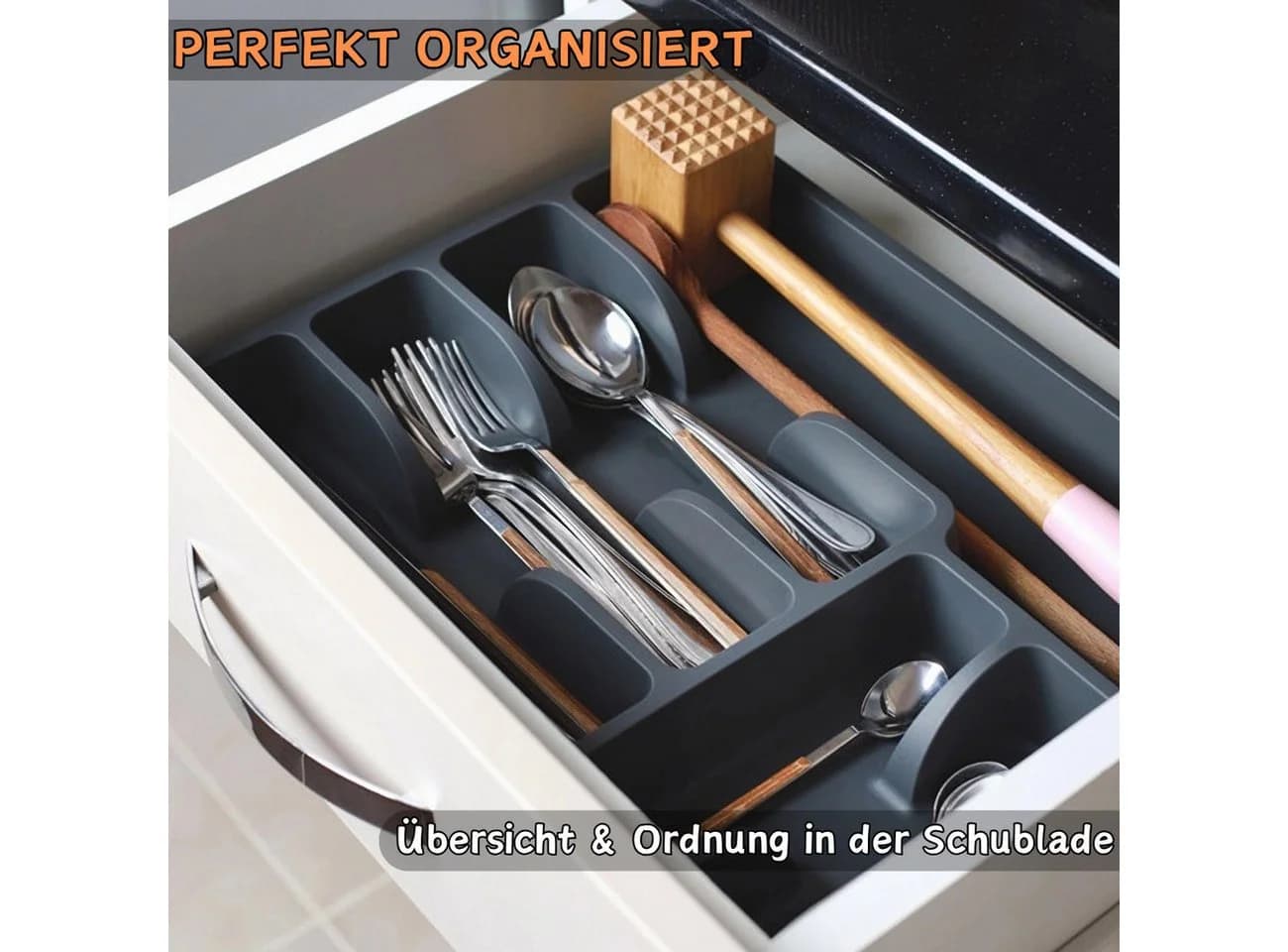 Engelland Besteckkasten Schubladeneinsatz BPA-frei Kunststoff