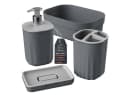Engelland Badaccessoire-Set 4-teilig Seifenspender Seifenschale Zahnbürstenhalter Organizer Bild 2