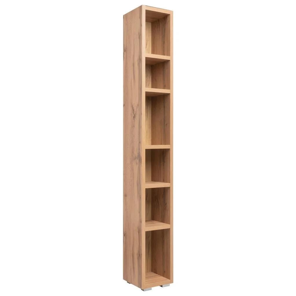 Mid.you Regalelement Eichefarben Weiß 6 Fächer Holzwerkstoff