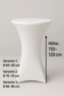 EXKLUSIV HEIMTEXTIL Stehtischhusse Anthrazit Stretch Bild 1