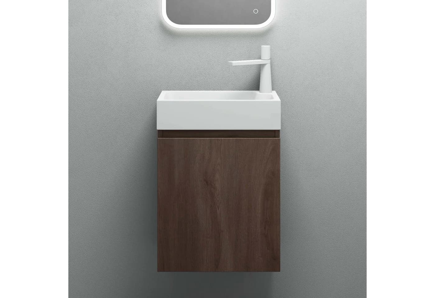 Mai & Mai Badmöbel-Set P02 mit Waschbecken und Unterschrank Eiche Stirling