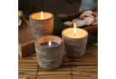 MARELIDA Duftkerze Citronella Betontopf maritim grau-blau Bild 3