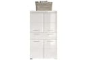 trendteam Hochschrank Amanda Weiß Hochglanz Badschrank Bild 1