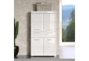 trendteam Hochschrank Amanda Weiß Hochglanz Badschrank Bild 5