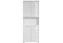 trendteam Hochschrank Badschrank Weiß Hochglanz 4 Türen Bild 2