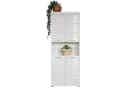 trendteam Hochschrank Badschrank Weiß Hochglanz 4 Türen Bild 4
