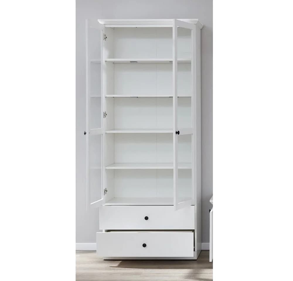 trendteam Vitrine Baxter Landhausstil Weiß
