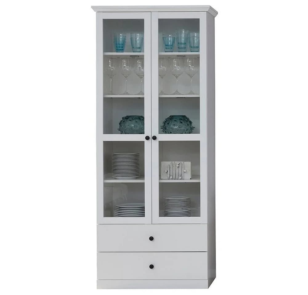 trendteam Vitrine Baxter Landhausstil Weiß - Bild 2