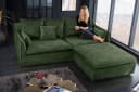 riess-ambiente HEAVEN 3-Sitzer Hussensofa Dunkelgrün Samt Bild 1