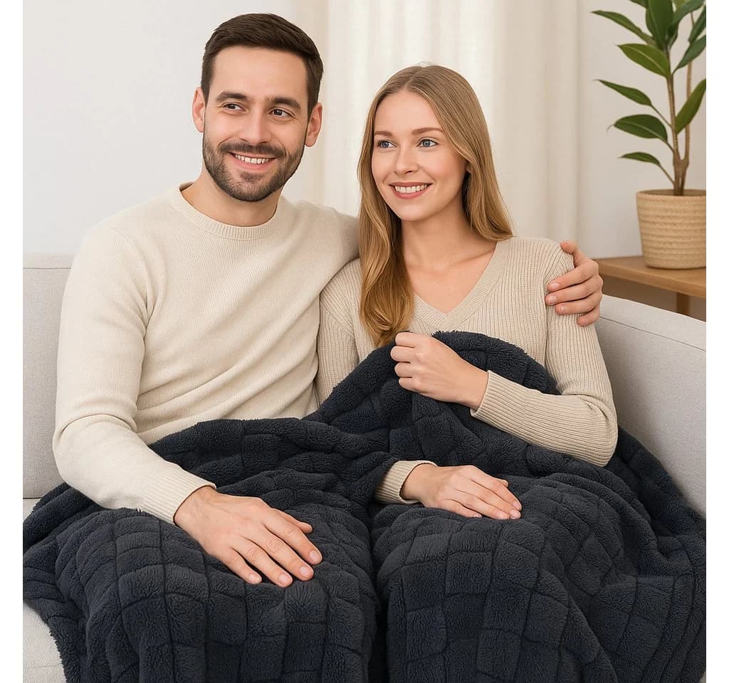 Betz Wohndecke Kuscheldecke VENEDIG Flauschig XXL Graphit