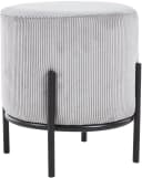 SalesFever Polsterhocker Komfortabel Grau Schwarz Metallgestell Bild 1