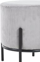 SalesFever Polsterhocker Komfortabel Grau Schwarz Metallgestell Bild 3