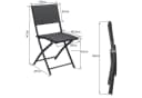 Casaria Klappstuhl Rom 4er Set Polyrattan 120kg Belastbarkeit Platzsparend Klappbar Leicht Bild 4