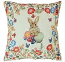 matches21 HOME & HOBBY Kissenbezug Gobelin Osterhasen Blumen Bild 2