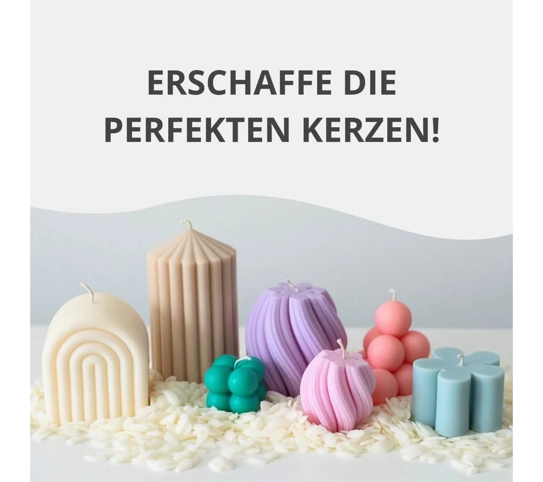 DistrEbution Rapswachs 5761 Pastillen Naturbeige für Kerzen gießen