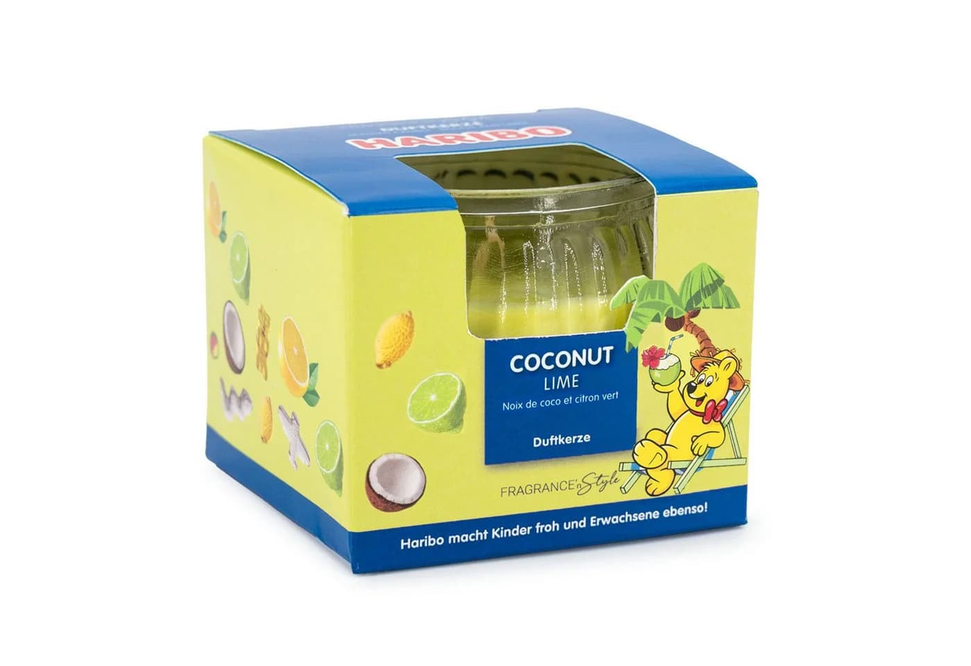 HARIBO Duftkerze Gummibären 85g Glas Geschenkkarton - Bild 3