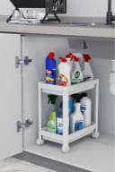 Luxury Bites Spülenunterschrank Weiß Flexibles Untertischregal mit Rollen Bild 5