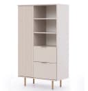 Marmex Möbel Wohnzimmer-Set NUBIA SET 09 Beige/Goldbeige 3-teilig Bild 1