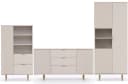 Marmex Möbel Wohnzimmer-Set NUBIA SET 09 Beige/Goldbeige 3-teilig Bild 2