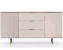 Marmex Möbel Wohnzimmer-Set NUBIA SET 09 Beige/Goldbeige 3-teilig Bild 5