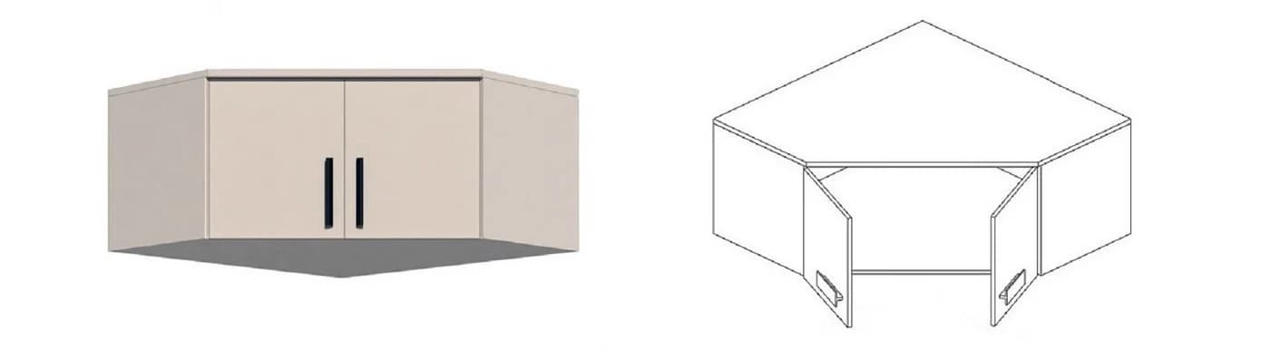 Marmex Möbel Mehrzweckschrank-Set Grant 12 C Beige/Grau 4-tlg. - Bild 5