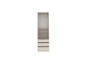 Marmex Möbel Garderobenschrank TRES 04 Beige/Grau 3 Schubladen Bild 2
