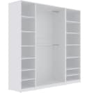 Marmex Möbel Garderobenschrank TRES SET G/B Weiß Modern 3-tlg Bild 2