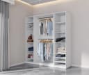 Marmex Möbel Garderobenschrank TRES SET G/B Weiß Modern 3-tlg Bild 5