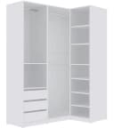 Marmex Möbel Schrank-Set TRES SET J/B Weiß 3-teilig mit 3 Schubladen Bild 1